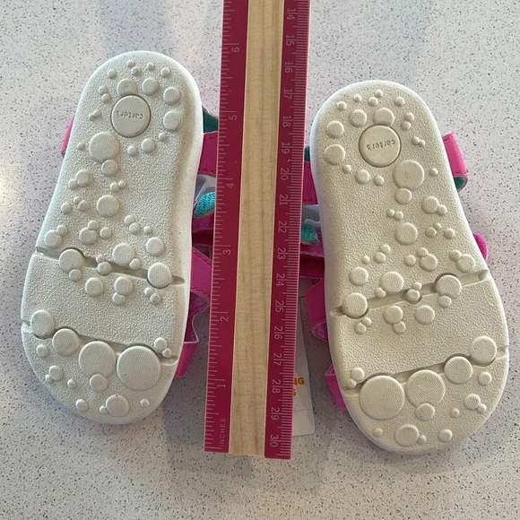 NWT Carter’s Everyday Unicorn Pink Sandals Size 5 - Picture 7 of 7